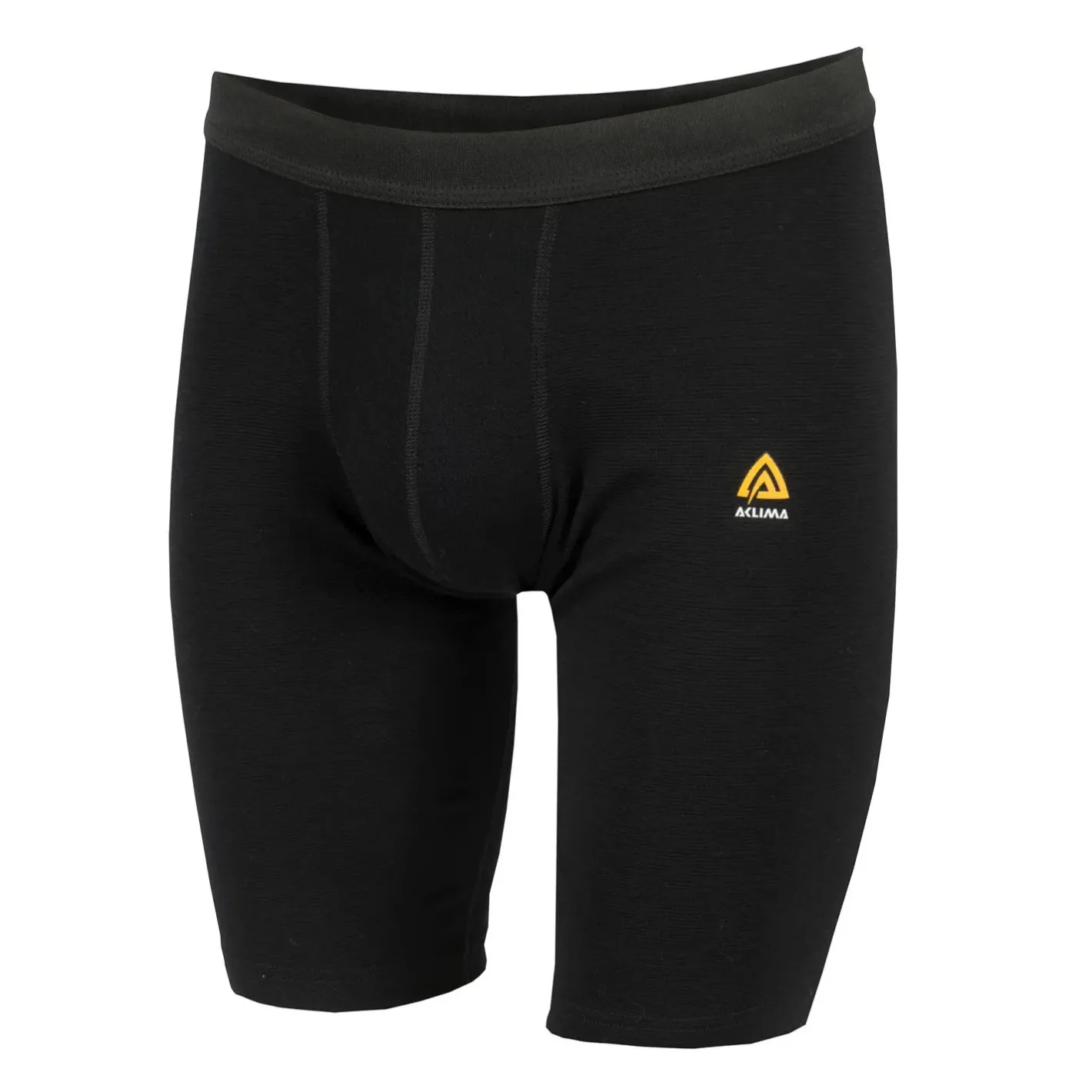 Aclima Uldunderdele<Mens Warmwool Long Shorts Sort (JET BLACK)