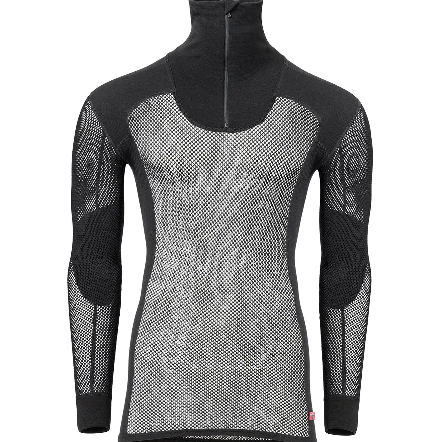Aclima T-Shirts<Mens Woolnet Polo W/zip Sort (JET BLACK)