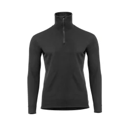 Aclima Uldoverdele<Mens WoolTerry Polo Sort (JET BLACK)