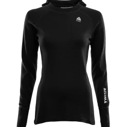 Aclima Sweaters Og Pullovers<Womens WarmWool Hood Sweater Sort (JET BLACK)