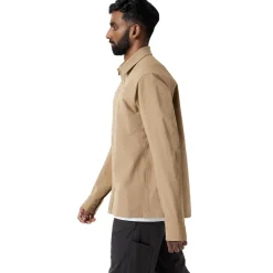 Arcteryx Skjorter<Mens Cronin Cotton Overshirt Beige (CANVAS)