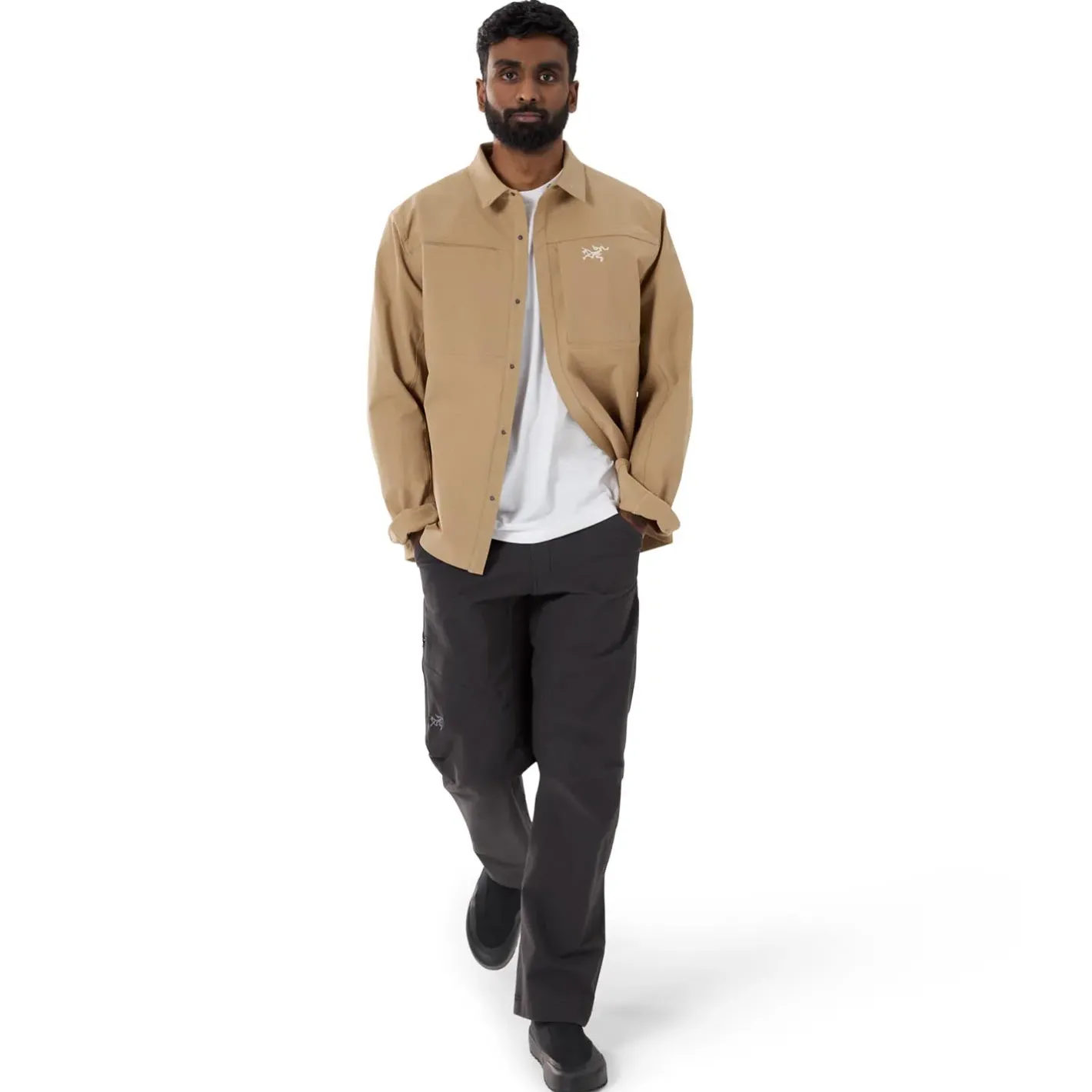 Arcteryx Skjorter<Mens Cronin Cotton Overshirt Beige (CANVAS)