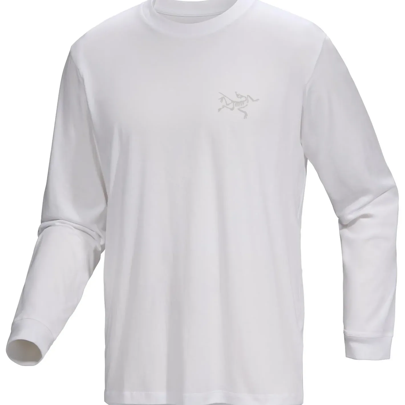 Arcteryx T-Shirts<Mens Kragg SL Cotton L/S Hvid (WHITE LIGHT)