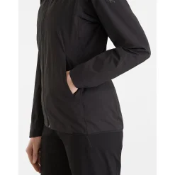 Arcteryx Softshelljakker<Womens Gamma Lightweight Hoody Sort (BLACK)