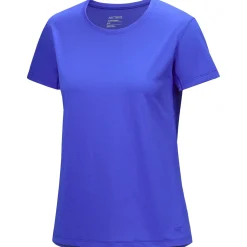 Arcteryx T-Shirts<Womens Taema Crew S/S |Lyserød (AMARANTHUS HEATHER)|Hvid (ARCTIC SILK HEATHER)