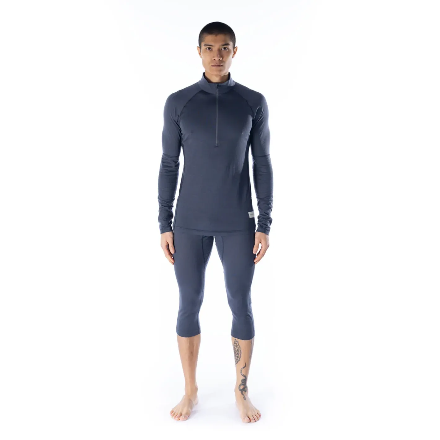 Artilect Uldoverdele<Mens Boulder 125 1/4 Zip Blå (DUSK BLUE/BLACK)