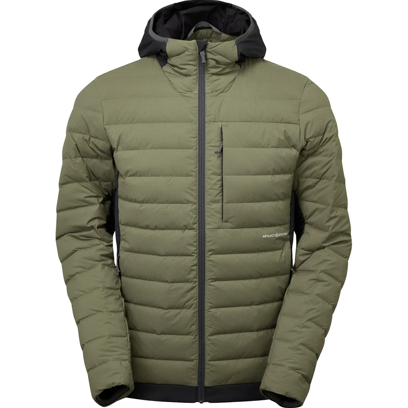 Artilect Varme Jakker<Mens Divide Fusion Stretch Hoodie Brun (EARTHEN/BLACK)