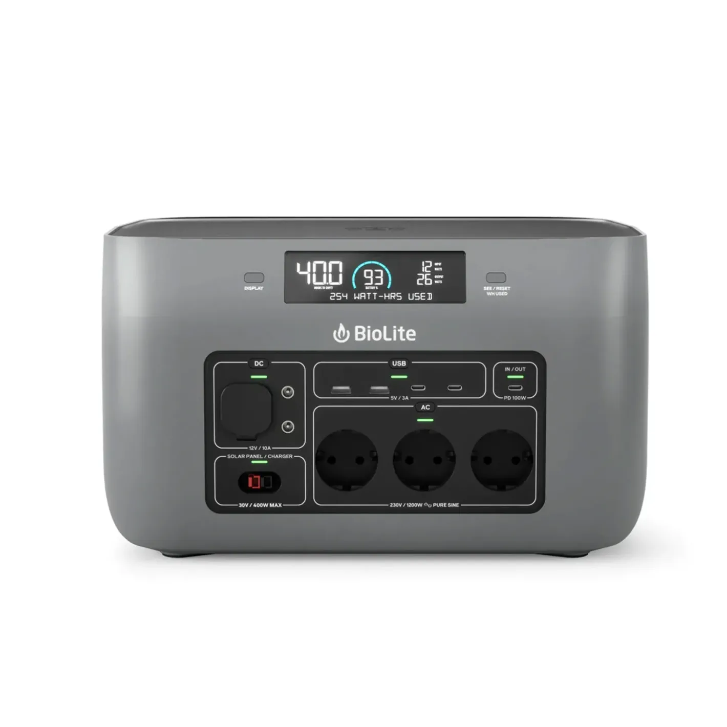 BioLite Powerbanks Og Solceller<Basecharge 1500 Sort (BLACK)