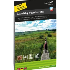 Calazo Kort<Landsby Vandrerute Vejle 1:25.000