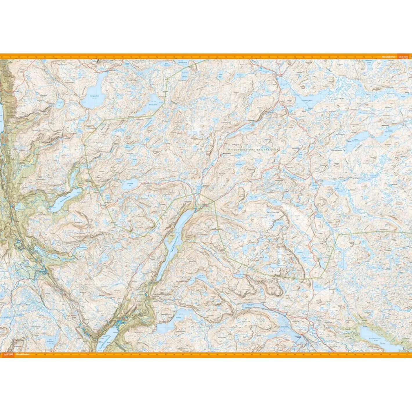 Calazo Kort<Turkart Hardangervidda Sør 1:50K