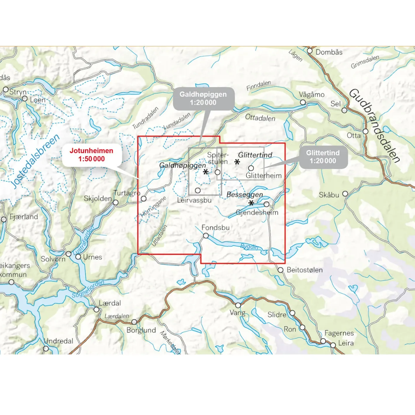 Calazo Kort<Turkart Jotunheimen