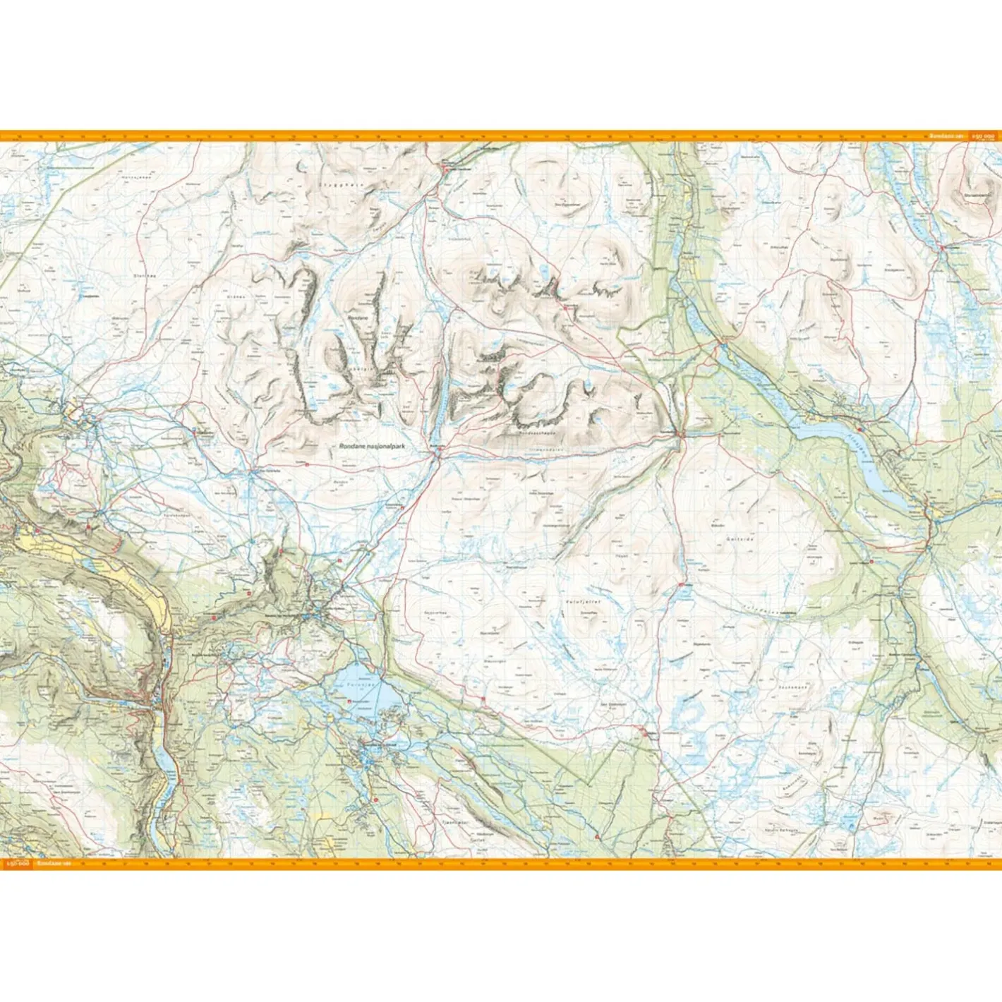 Calazo Kort<Turkart Rondane 1:50.000