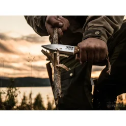 Casström Knive Og Tools<Lars Fält Knife Beige (CURLY BIRCH/CARBON STEEL)