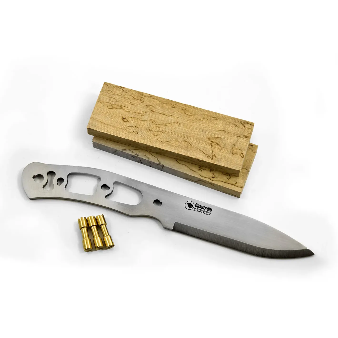 Casström Knive Og Tools<No.10 Swedish Forrest Knife Kit Beige (CURLI BIRCH/STAINLESS STEEL)