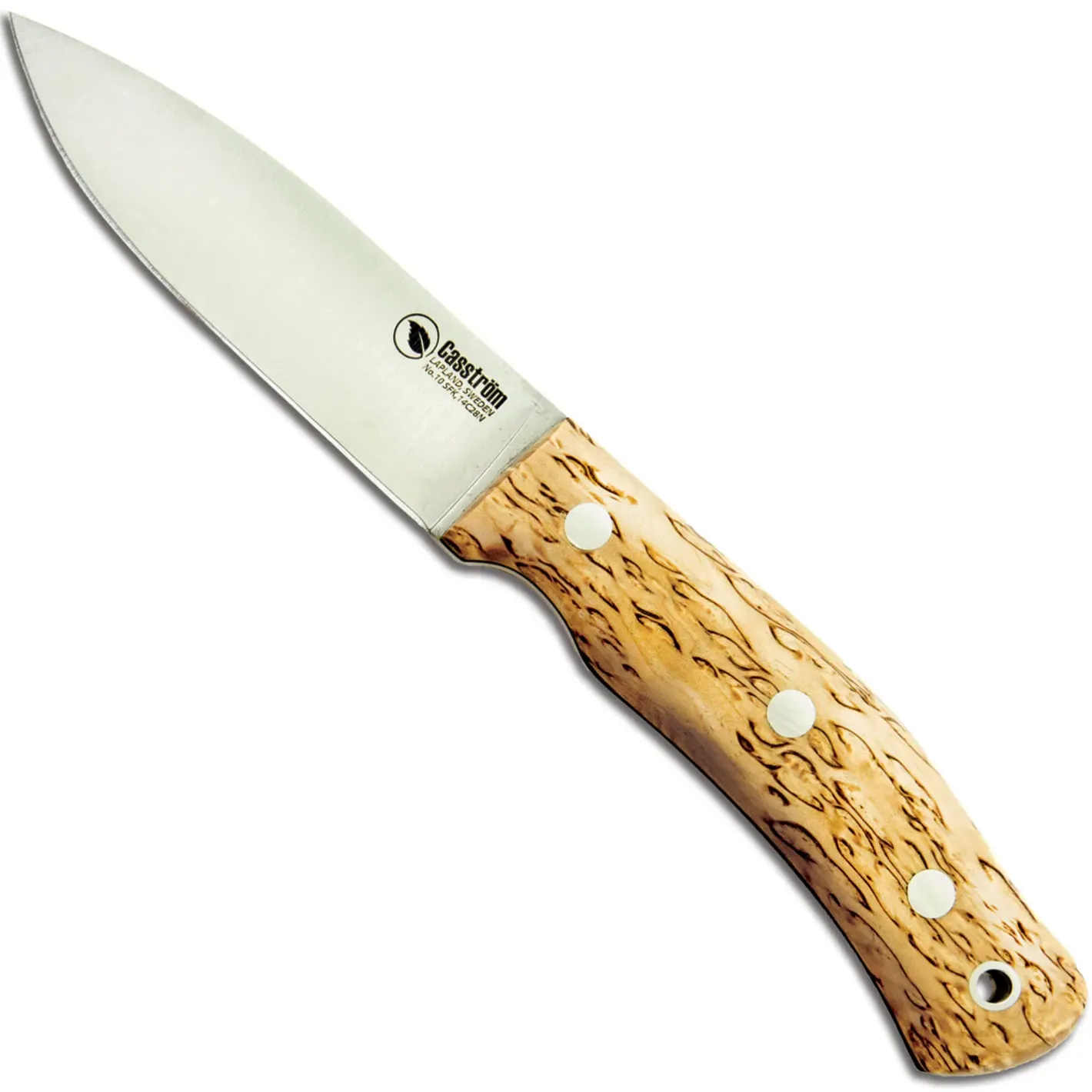 Casström Knive Og Tools<No.10 Swedish Forrest Knife Kit Beige (CURLI BIRCH/STAINLESS STEEL)