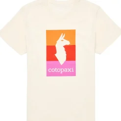 Cotopaxi T-Shirts<Womens Llama Block T-shirt Hvid (BONE)