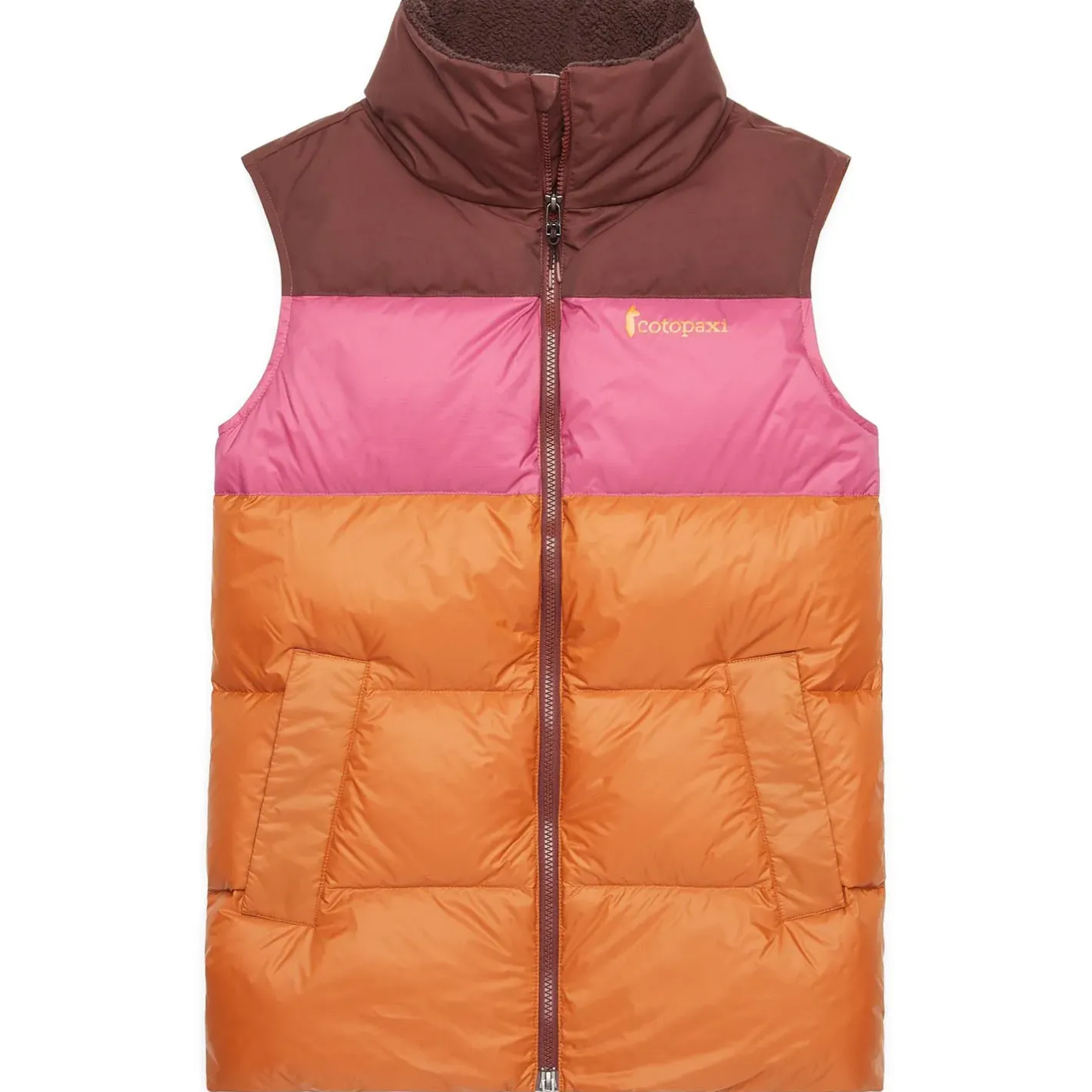 Cotopaxi Veste<Womens Solazo Down Vest Orange (CHESTNUT/SANGRIA)