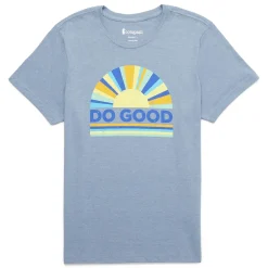 Cotopaxi T-Shirts<Womens Sunrise Organic T-shirt Blå (TEMPEST)
