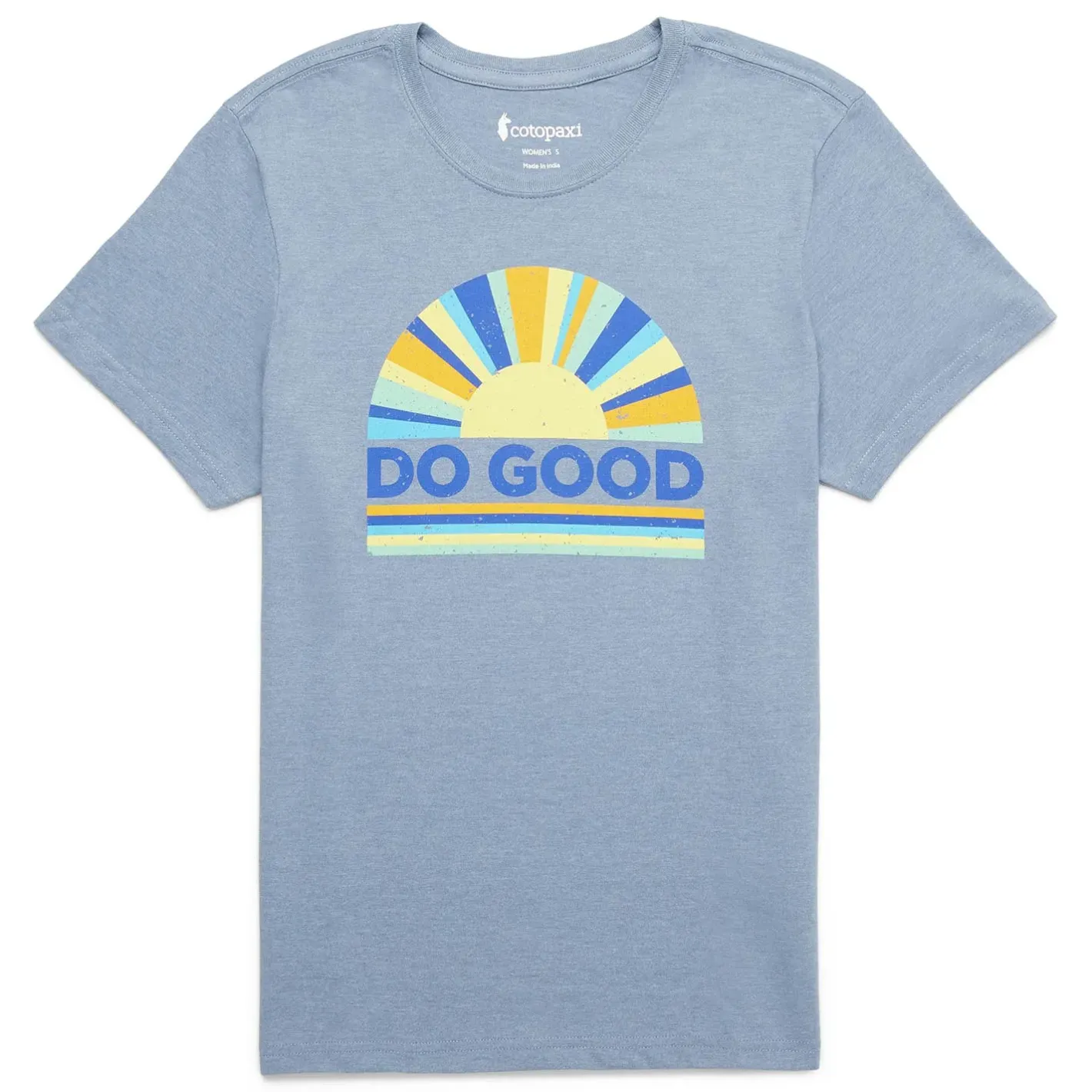 Cotopaxi T-Shirts<Womens Sunrise Organic T-shirt Blå (TEMPEST)