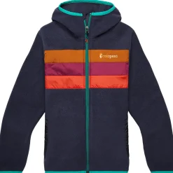 Cotopaxi Fleece- Og Uldtrøjer<Womens Teca Fleece Hooded Full-Zip Jacket Blå (SATURN)