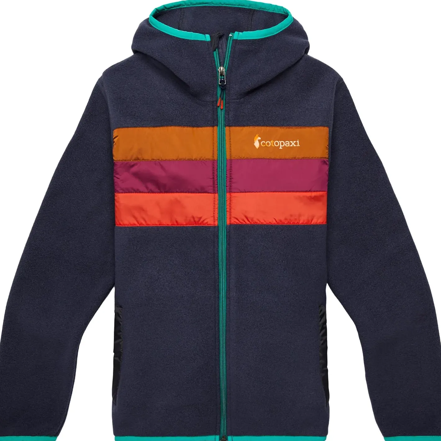 Cotopaxi Fleece- Og Uldtrøjer<Womens Teca Fleece Hooded Full-Zip Jacket Blå (SATURN)
