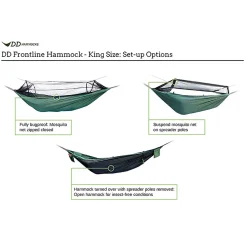 DD Hammocks Hængekøjer<DD Frontline Hammock King Size Grøn (OLIVE GREEN)