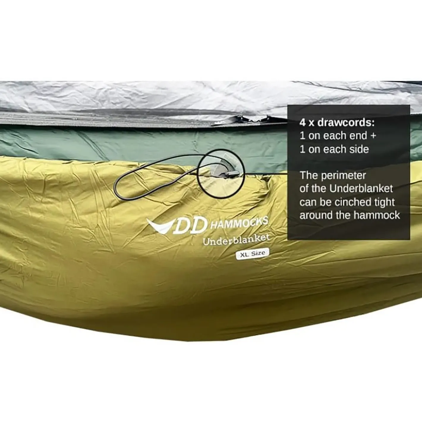 DD Hammocks Hængekøjetilbehør<DD Underblanket - X Long Grøn (OLIVE GREEN)