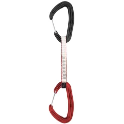 DMM Karabiner<Alpha Wire Quickdraw 12cm Grå (MATT GREY/RED)