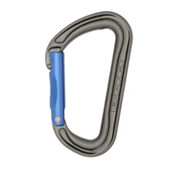 DMM Karabiner<Shadow Straight Gate Grå (TITANIUM/BLUE)