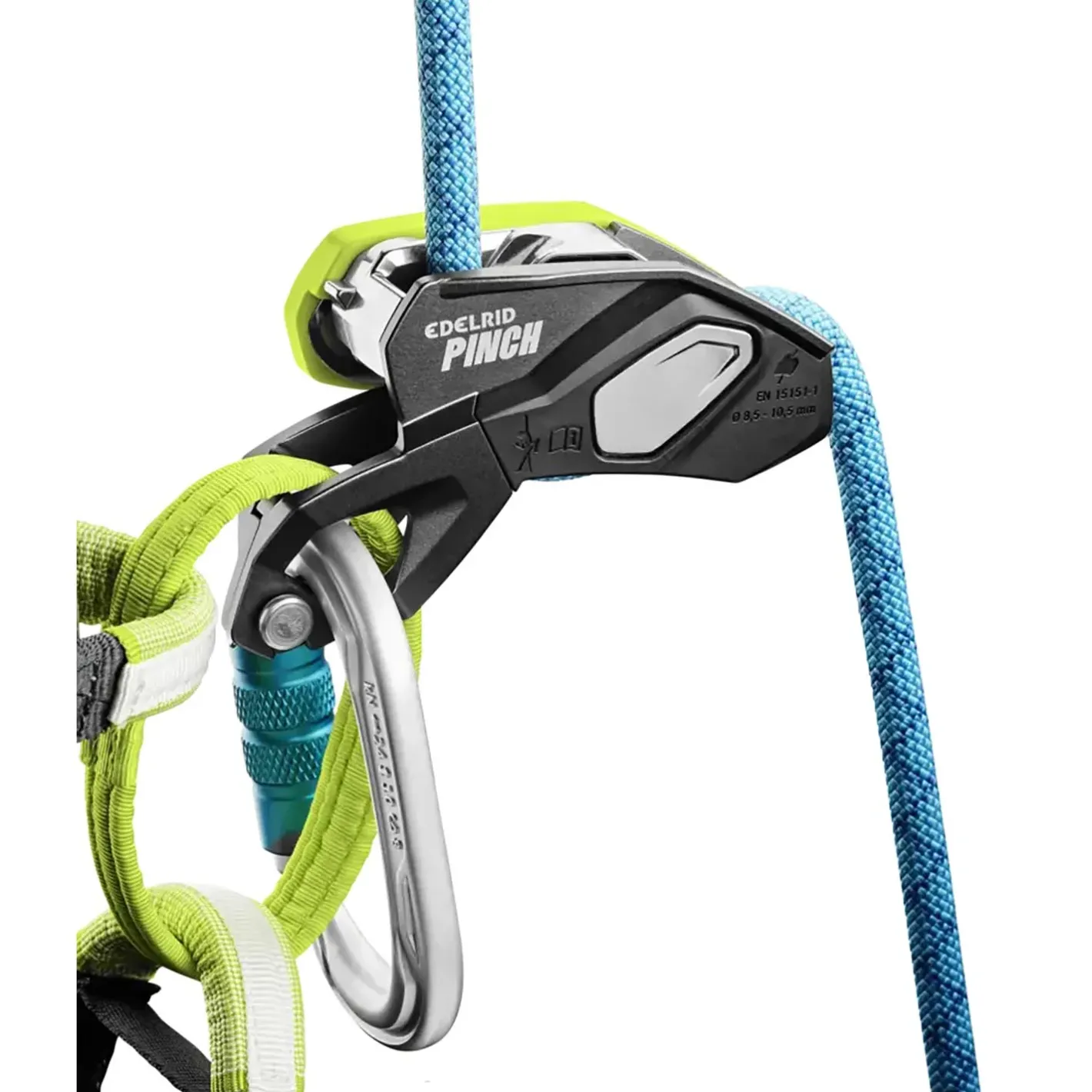 Edelrid Bremser<Pinch Grøn (ANTHRACITE/OASIS)