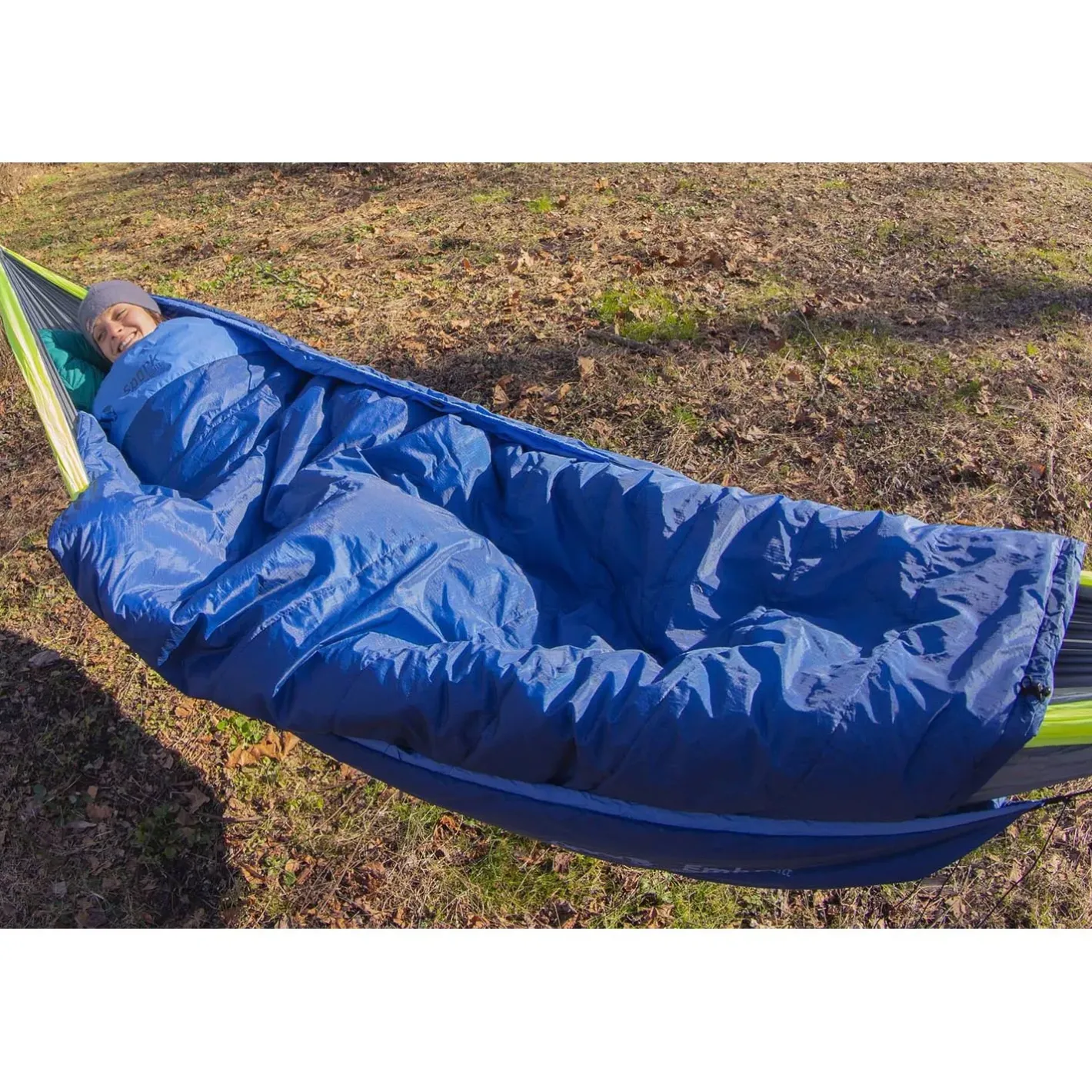 ENO Hængekøjetilbehør<Spark Camp Quilt Blå (PACIFIC)