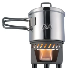 Esbit Trangia-Sæt Og Brændere<Cookset For Solid Fuel, 585 Ml Grå (STAINLESS STEEL)