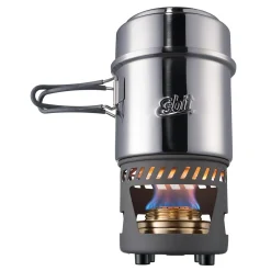 Esbit Trangia-Sæt Og Brændere<Cookset With Alcohol Burner, 985 Ml Grå (STAINLESS STEEL)
