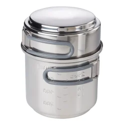Esbit Trangia-Sæt Og Brændere<Cookset With Alcohol Burner, 985 Ml Grå (STAINLESS STEEL)