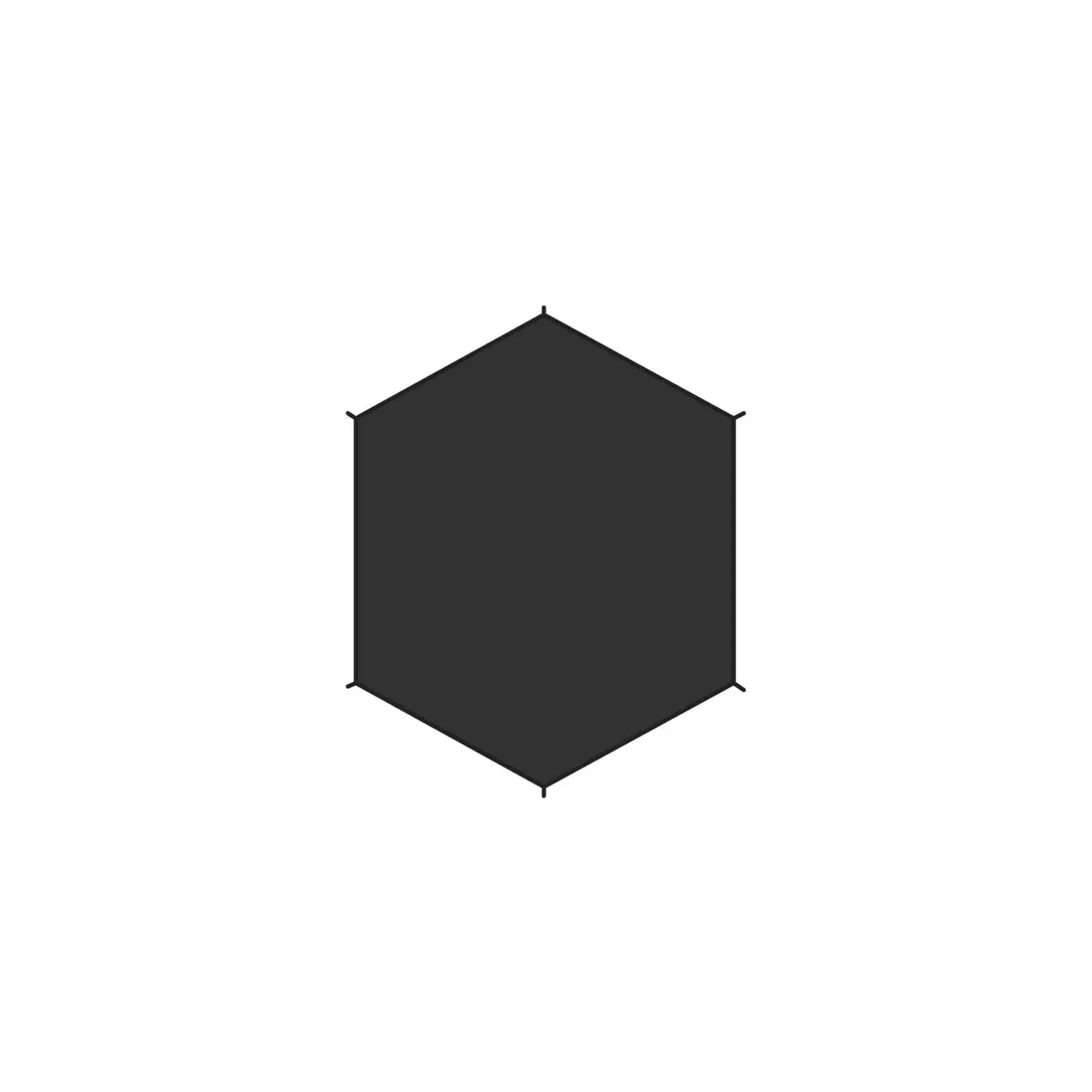 Fjällräven Tilbehør Til Telte<Dome 3 Footprint Sort (BLACK/550)