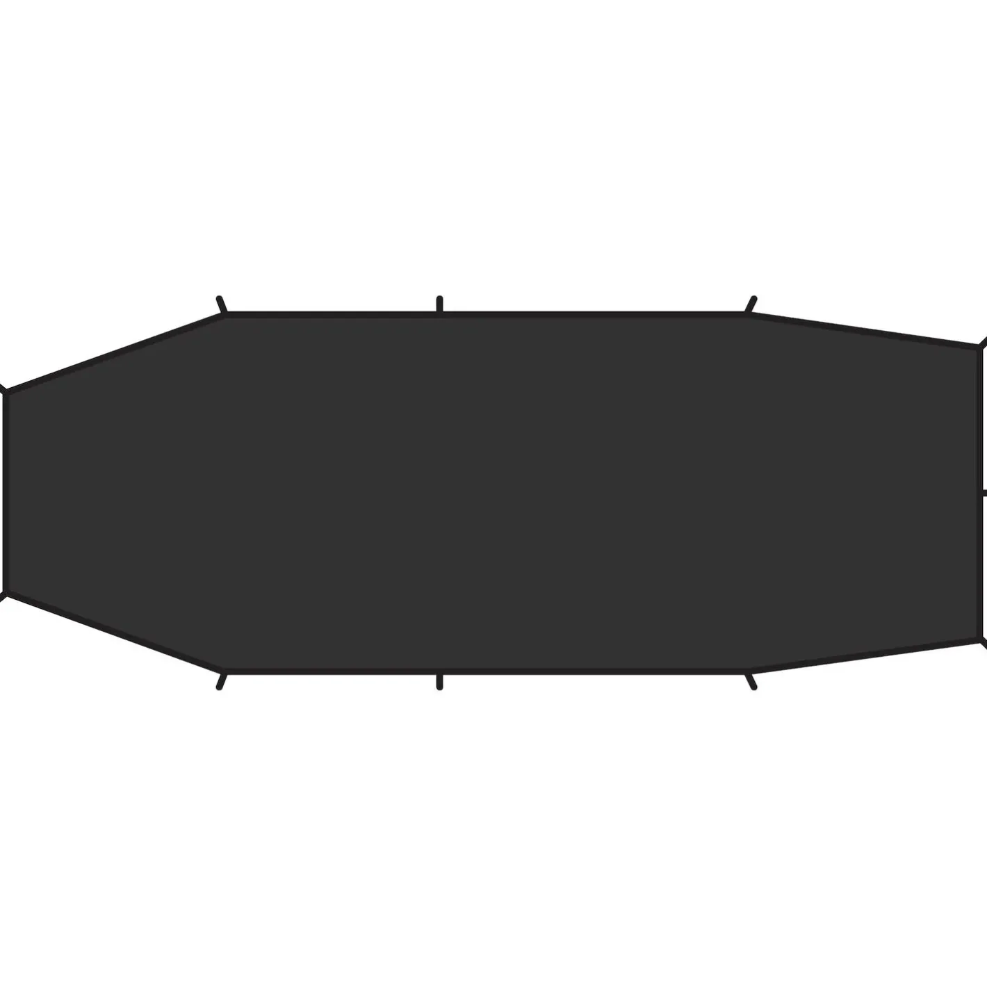 Fjällräven Tilbehør Til Telte<Endurance 2 Footprint Sort (BLACK/550)