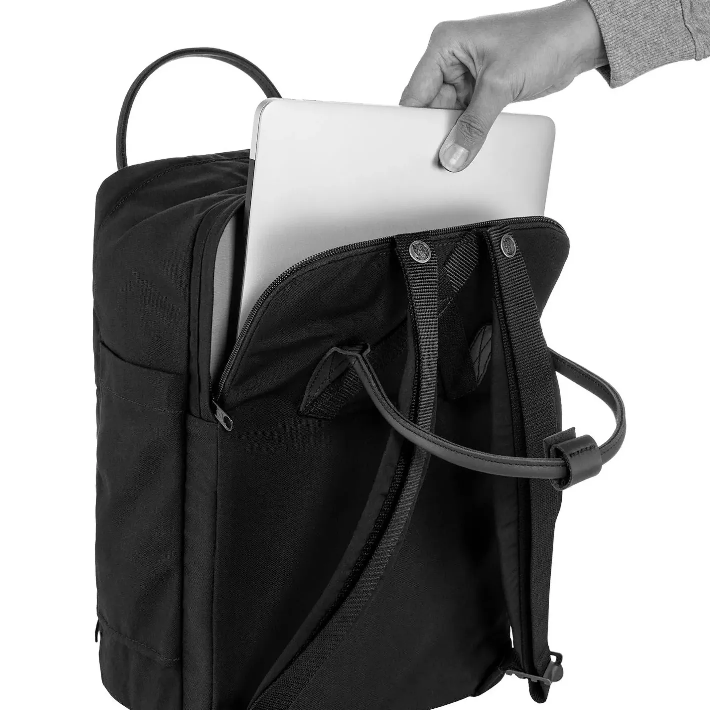 Et Grønnere Valg Små Rygsække<Fjällräven Kånken No. 2 Black Laptop 15 Sort (BLACK/550)