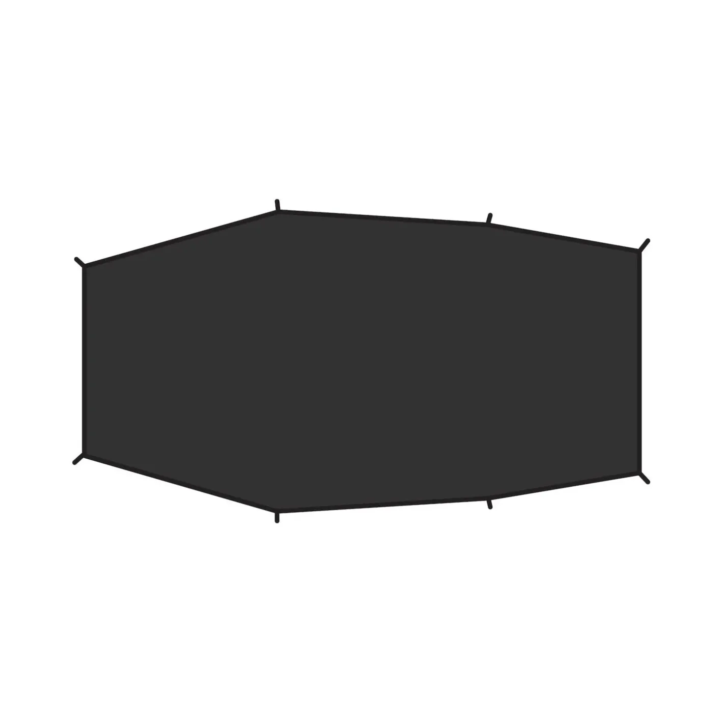 Fjällräven Tilbehør Til Telte<Lite 3 Footprint Sort (BLACK/550)