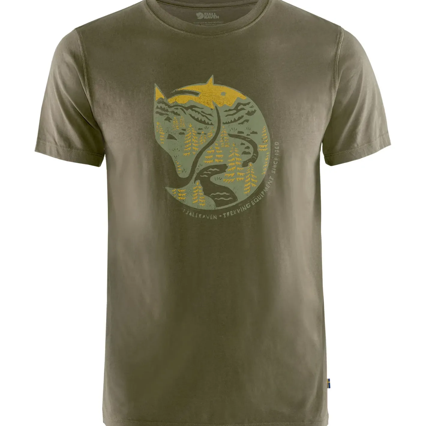 Et Grønnere Valg T-Shirts<Fjällräven Mens Arctic Fox T-shirt