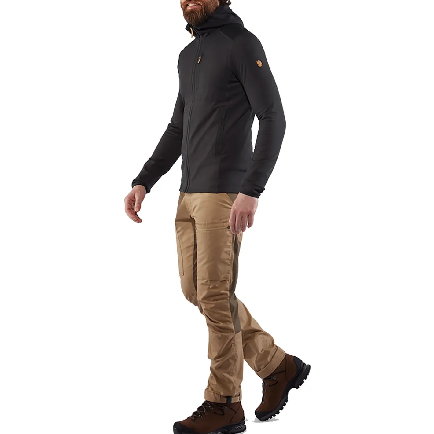 Fjällräven Fleece- Og Uldtrøjer<Mens Keb Fleece Hoodie S2018 model Sort (BLACK/550)