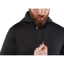 Fjällräven Fleece- Og Uldtrøjer<Mens Keb Fleece Hoodie S2018 model Sort (BLACK/550)