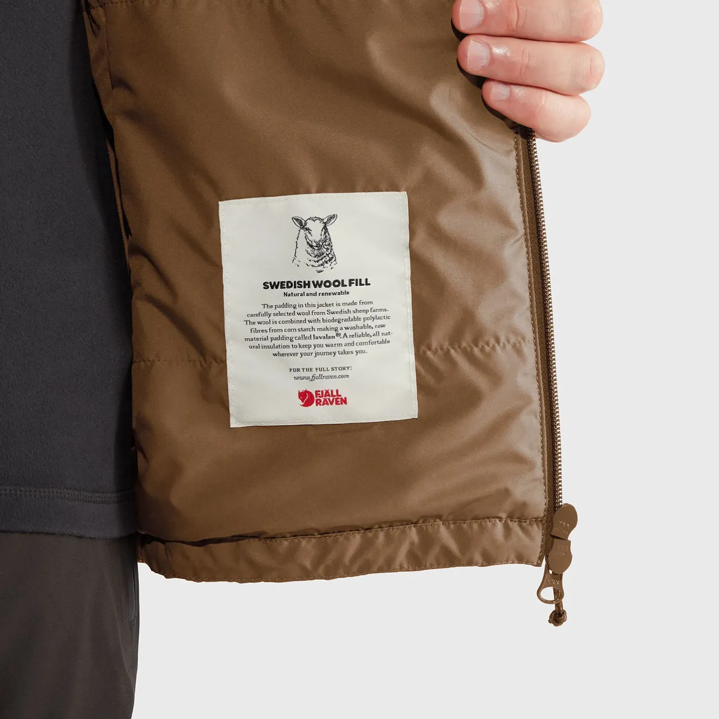 Et Grønnere Valg Varme Jakker<Fjällräven Mens Keb Wool Padded Jacket Brun (TIMBER BROWN/248)