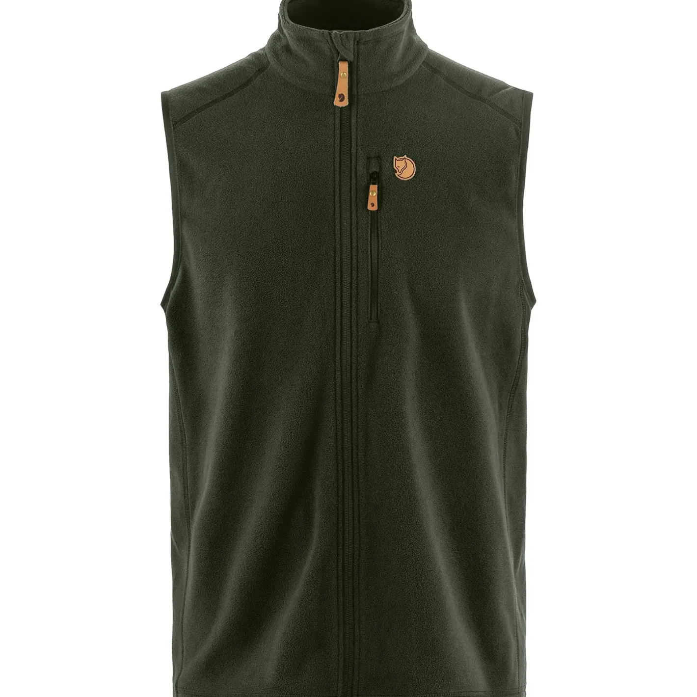Fjällräven Veste<Mens Övik Lite Fleece Vest Grøn (DEEP FOREST/662)