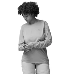 Et Grønnere Valg T-Shirts<Fjällräven Womens Abisko Day Hike L/S Grå (SHARK GREY/016)