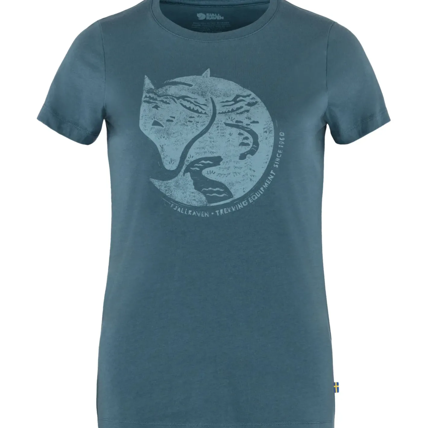 Et Grønnere Valg T-Shirts<Fjällräven Womens Arctic Fox Print T-shirt
