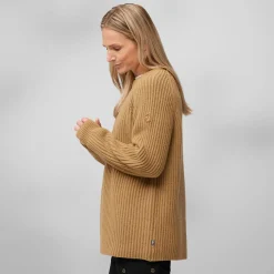 Fjällräven Sweaters Og Pullovers<Womens Övik Rib Sweater Brun (BUCKWHEAT BROWN/232)