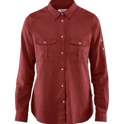 Fjällräven Skjorter<Womens Övik Travel Shirt L/S Rød (RASPBERRY RED/342)