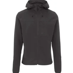 Et Grønnere Valg Softshelljakker<Frilufts Mens Ennskraxn Hooded Softshell Jacket Sort (CAVIAR)