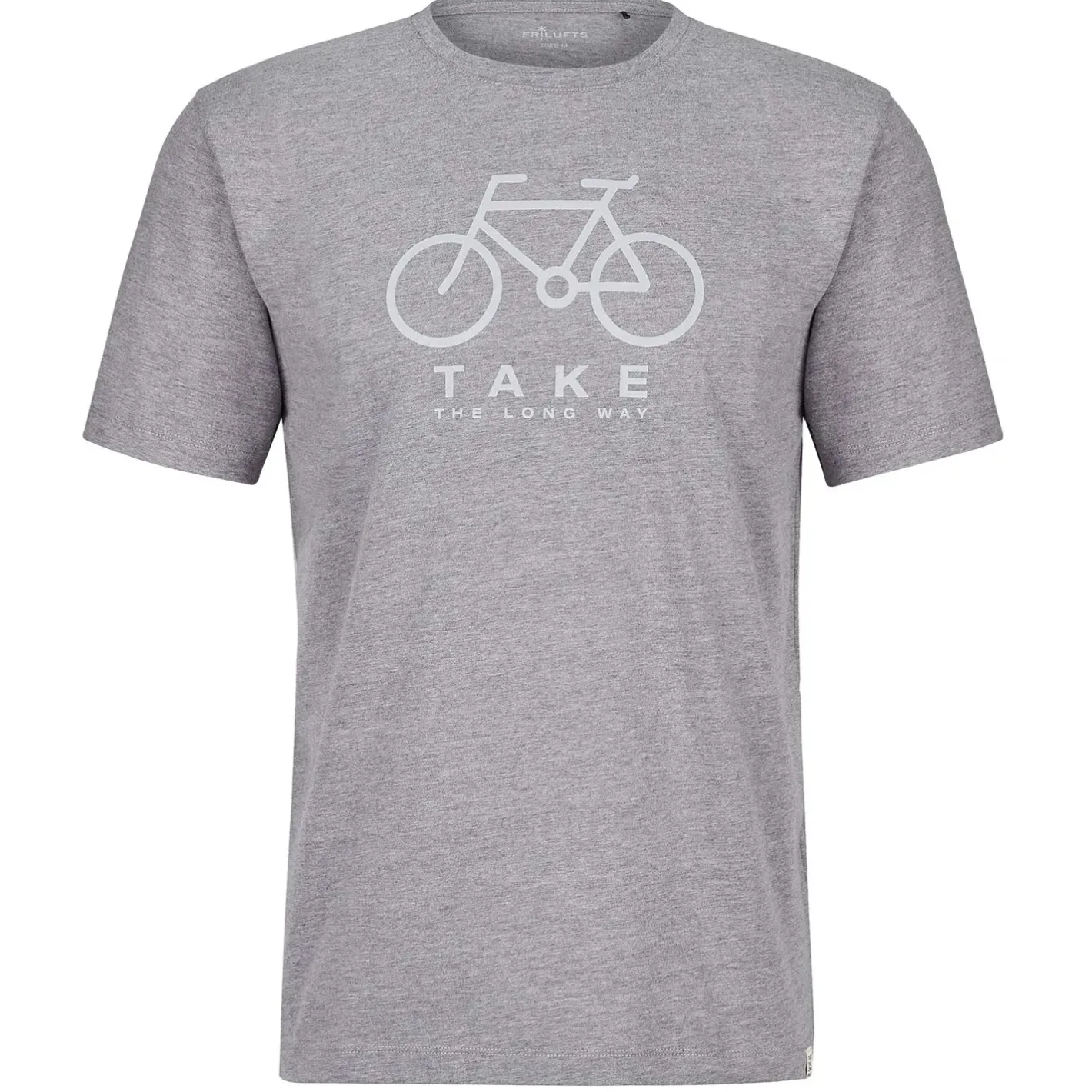 Et Grønnere Valg T-Shirts<Frilufts Mens Reykholt Printed T-shirt Grå (SMOKED PEARL BIKE CLASSIC)