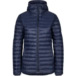 Et Grønnere Valg Varme Jakker<Frilufts Womens Klukufoss Hooded Down Jacket Blå (DARK SAPPHIRE)